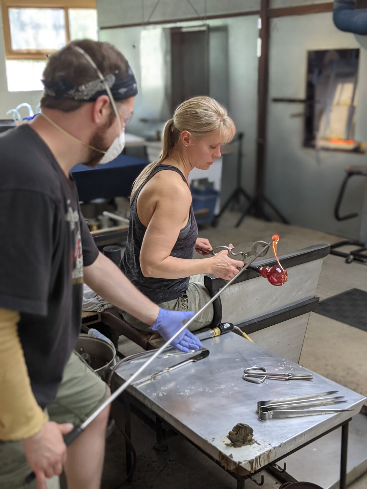 Chris and April of Epiphany Studios Glassblowing.jpg